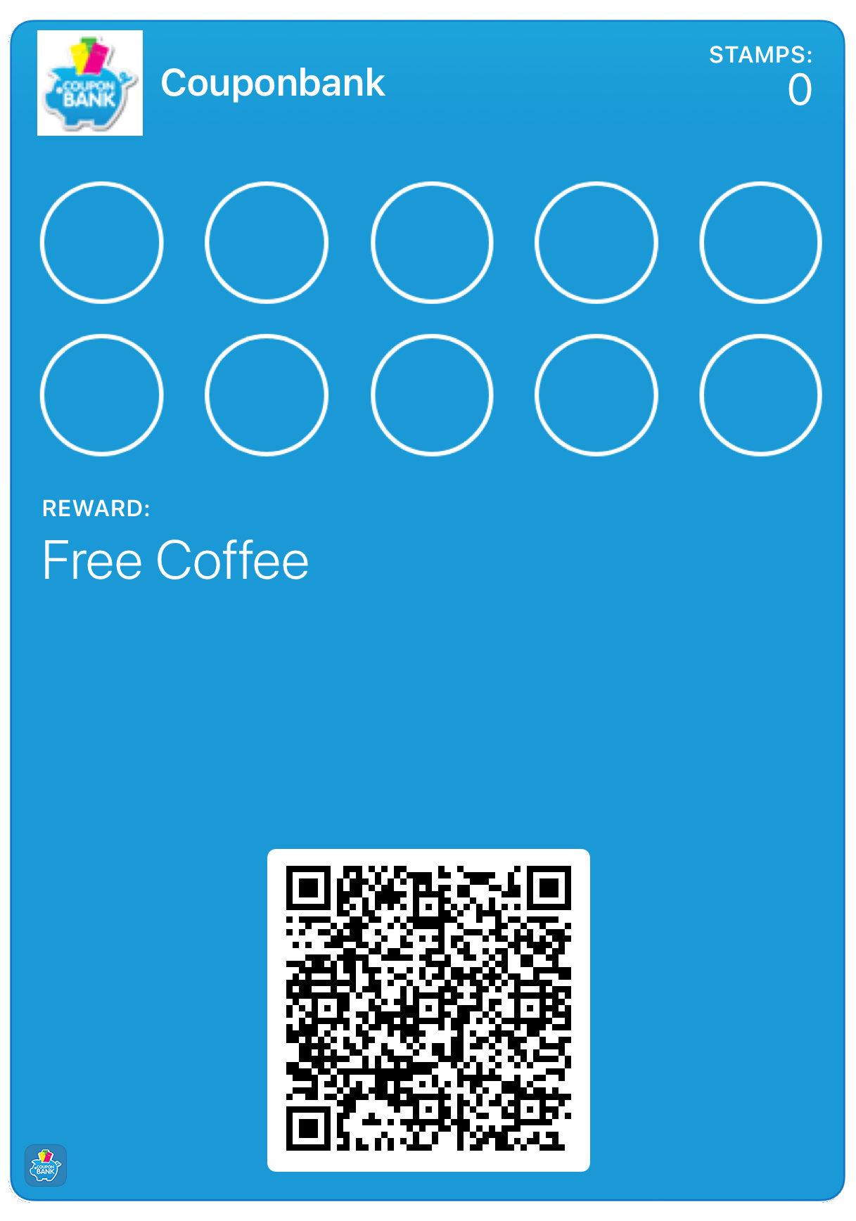 CouponBank digital stamp loyalty card